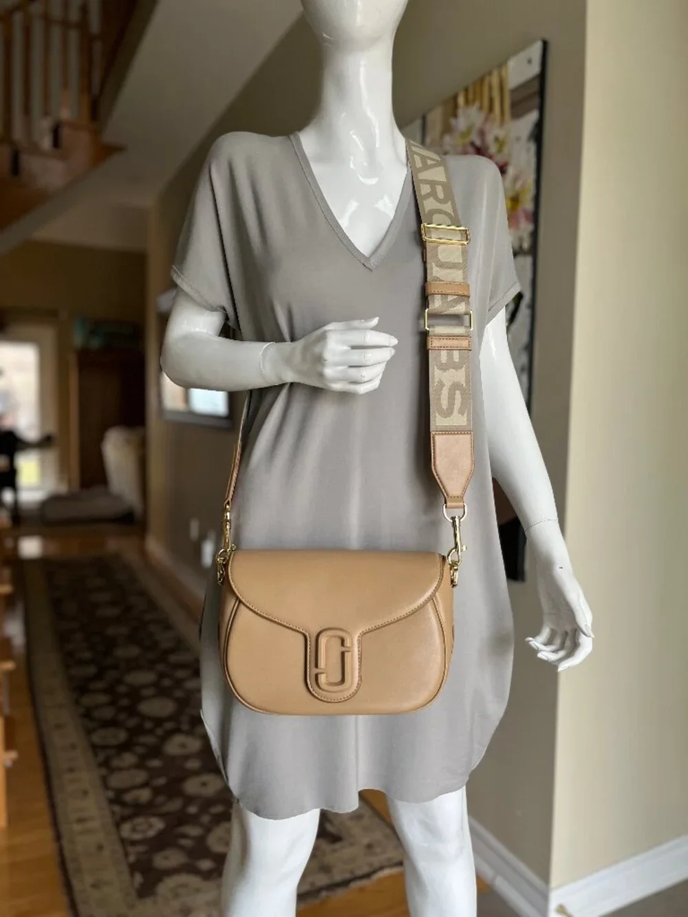 Marc Jacobs Saddle Bag Sz Medium - Leather - Authentic - Picture 16 of 17